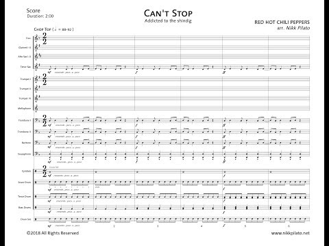 Can't Stop - Red Hot Chili Peppers (Marching Band Arrangement)