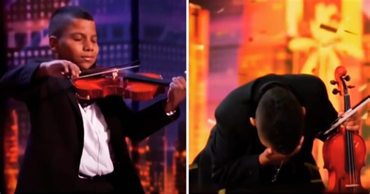 11-yr-old ‘AGT’ violinist bullied for having cancer breaks down after receiving well-deserved Golden Buzzer