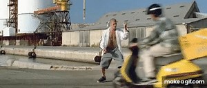 Taxi  (1998) Première scène ! on Make a GIF