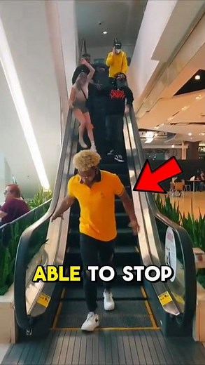 Trick To Stop Any Escalator!😲