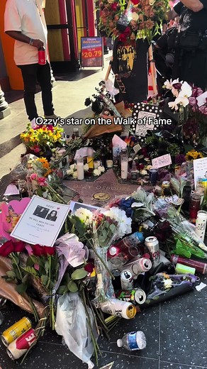 Ozzy Osbourne Walk of Fame Star in Hollywood Tribute