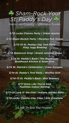 Hamilton County's St. Patrick's Day Guide