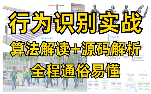 比啃书更高效！这才是零基础学习行为识别的正确方法，华东理工博士详解slowfast算法及其实战，全程通俗易懂！