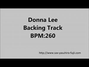 Donna Lee - Backing Track - BPM260