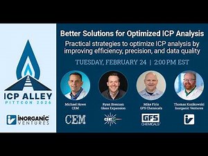 ICP Alley Road to Pittcon 2026: Better Solutions for Optimized ICP Analysis