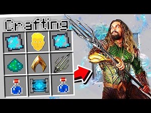 CRAFTING AQUAMAN IN MINECRAFT!