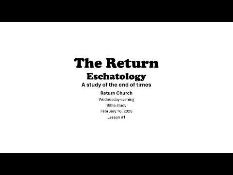 The Return Lesson #1