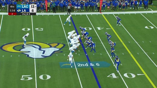 Larry Rountree III rumbles into the secondary for 24-yard gain