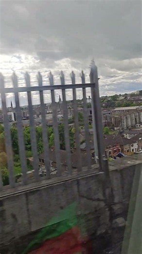A bird's eye view of Drogheda from the Irish Rail