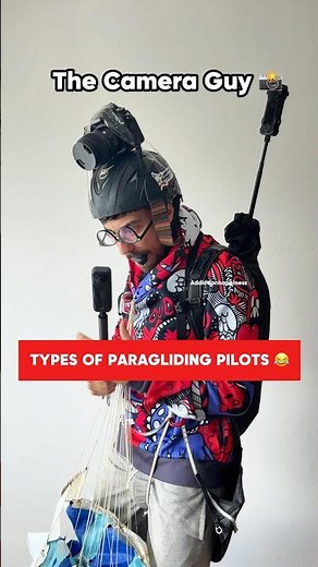 Types of paragliding pilots 😂🪂