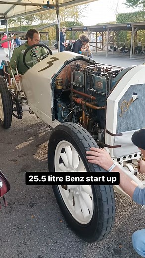 The land speed record breaking Blitzen Benz at the Goodwood Members Meeting in the SF Edge Trophy | Les Leston Today