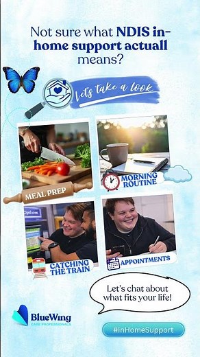 NDIS in-home support can mean help with everyday routines, daily living, and practical support at ho