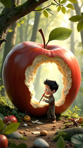 Poison Apple Panic — Miniature People vs Giant Apple | Micro Fairy Tale