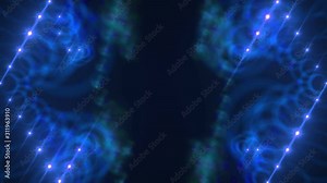 Led screen pixel light flashing with spotlights, shines, lights flare, glowing spots of lights animation for your different projects, music videos. VJ Loop.