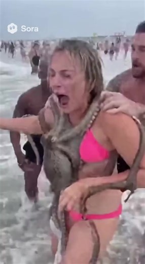 What happened to the girl on the beach? #girl #beach #Octopus | Dramaz newsss