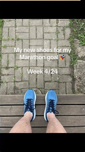 Brand new running shoes for huge goal