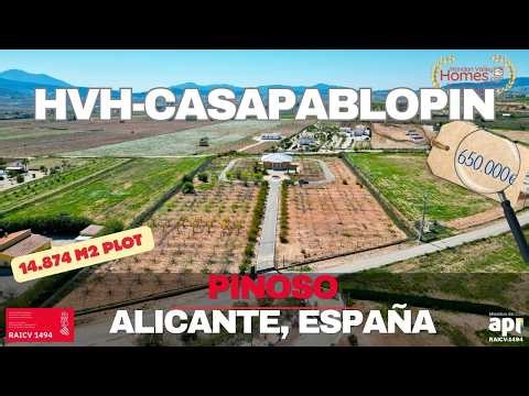 HVH-CASAPABLO 650.000€ LUXURY 4 bed 5 bath detached villa in Pinoso on 14.874m2 plot and 360' views