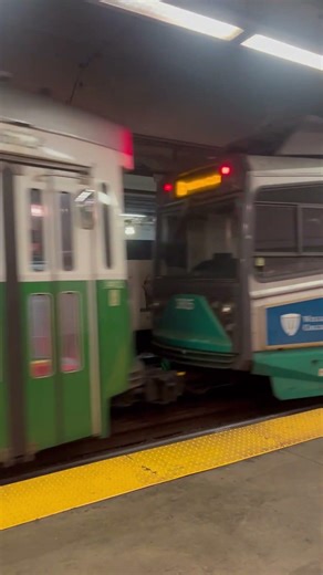 Boston College train at Copley #subwaytrain #lightrail