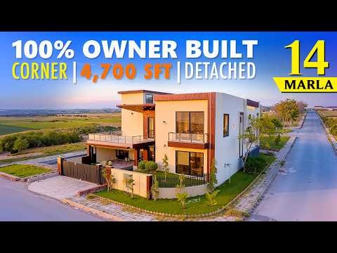 100% Owner Built 14 Marla Corner House for Sale Bahria Town Rawalpindi | Detached Luxury Home Tour