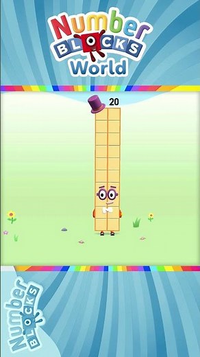 Numberblocks World - Meet Numberblock Twenty and Learn How to Trace the Number 20 | BlueZoo Games