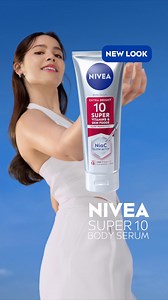 Confidently show off your skin! Try NIVEA Super 10 Body Lotion with 150x Vitamin C (vs NIVEA Intensive Body Milk Lotion) ✔ with Glow booster Complex containing Vitamins E and Glycerine to help reduce dark spots ✔SPF 15 to help protect skin from forming new dark spots from harsh sunlight With twice daily use, results may vary. ASC Ref B0092N082925N | NIVEA