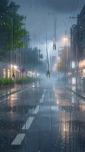 Rainy Street ASMR 🌧️ Anime Boy in the Rain | Relaxing Shorts #rainasmr #rainsounds #asmr