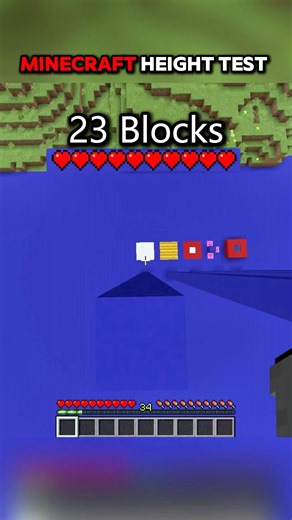 Minecraft Drop Test 😮🙂 #minecraft #usa