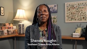 Flushing Town Hall’s Queens Cultural Mapping Project, spearheaded with funding from the New York State Council on the Arts, was developed to document the borough’s artistic landscape. Since May 2024, our Arts Services Team has conducted one-on-one interviews with 75 arts and culture organizations in Queens with the goal of collecting insights into the needs and challenges of the borough’s artists and cultural institutions. Meet Shenna Vaughn, visual artist and member of the Southeast Queens Arti