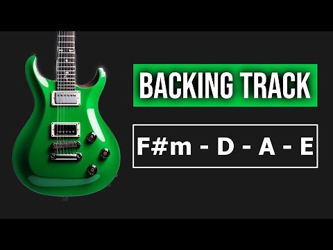 F#m D A E | Guitar Backing Track Jam in F# Minor | Improvising Over Chord Changes