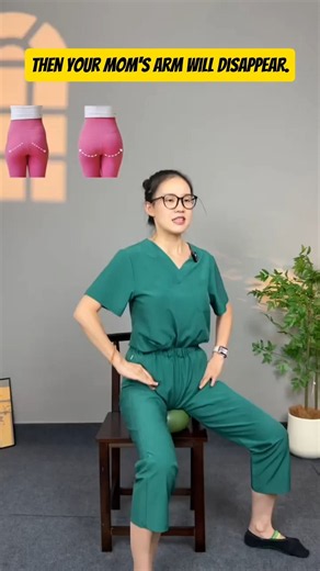 Fix Mommy Butt & Strengthen Pelvic Floor (Easy Chair Workout) #shorts