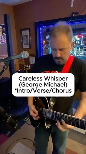 I’m never gonna dance again… #georgemichael #carelesswhisper #acousticcover #7string #livesinging
