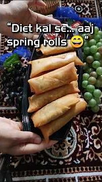Restaurant style “Chicken Spring Rolls in 10 Minutes 🔥”..