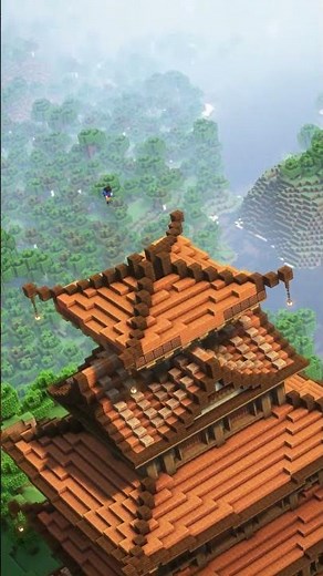 Minecraft Japanese Temple Timelapse & Tutorial #minecraft