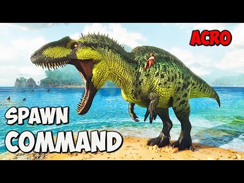 Acrocanthosaurus ARK Survival Ascended Spawn COMMAND | How To Summon Acro Code ASA