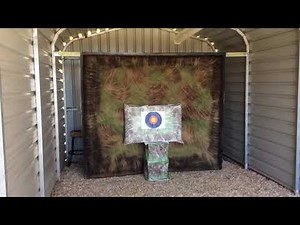 Archery Backstop - Home made from carpet under $50
