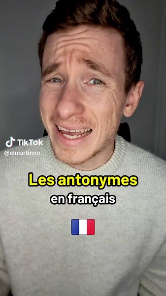 Je t'apprends les antonymes en français. Ce sont des mots contraires. Par exemple grand et petit. Ils sont très utiles dans la vie de tous les jours su tu veux parler français en France #apprendrelefrançais #french #aprenderfrances