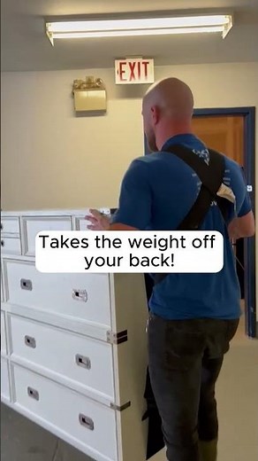 How to Move a Heavy Wardrobe with Shoulder Dolly!