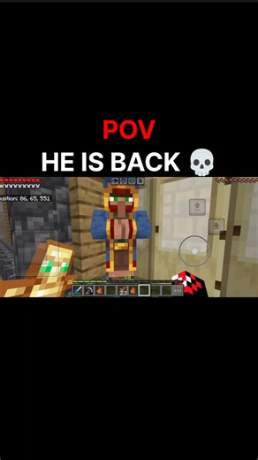 HE IS BACK 💀☠️ #minecraft #minecraftmeme #minecraftshorts #trending #funnyshorts #gorillatag #shorts