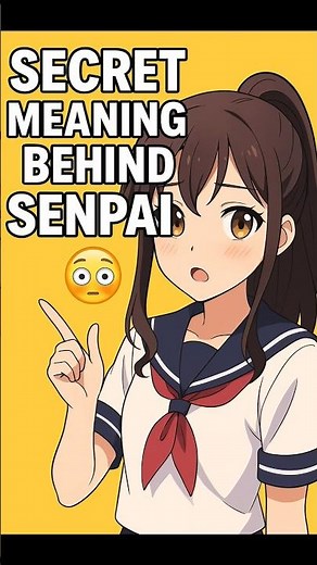The Secret Meaning Behind “Senpai” 👀 | What It REALLY Means in Japanese 🇯🇵 #shorts #anime