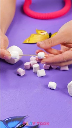 😍 Sweet Shapes 🍡 Fun DIY With Marshmallows! 🎨