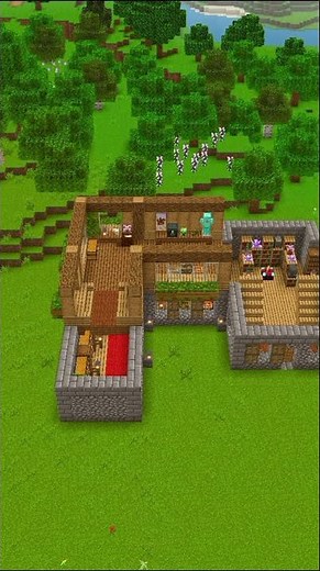 Day 7/7: Minecraft Ultimate Starter House 🏠 #minecraft #shorts