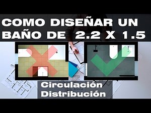 Como Diseñar un Baño de (2.2 x 1.5)