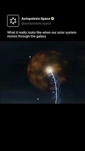 What it really looks like when our solar systems moves through the galaxy