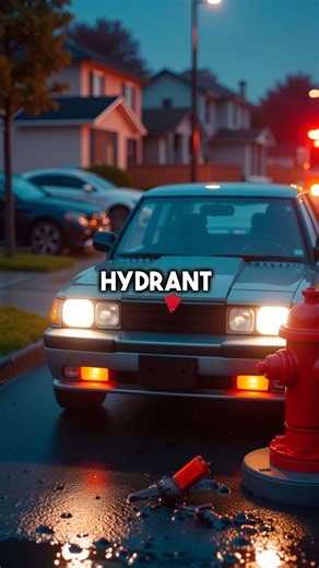 Car parked in front of Hydrant • Is this secretly your dream fire call or nah? Let’s talk! #firefighter #paramedic #fire #firstresponders #rescue
