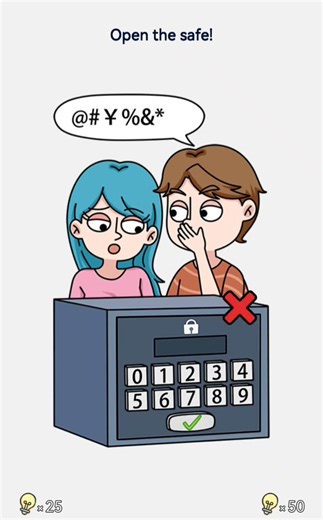 brain out level 64 and open the safe?