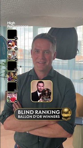 Michael Owen blind ranks Ballon d'Or winners 🏆