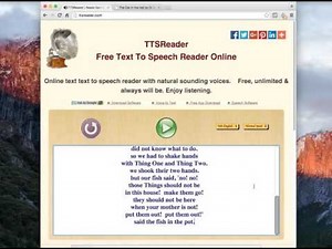 Free Online Text To Speech Reader Demo