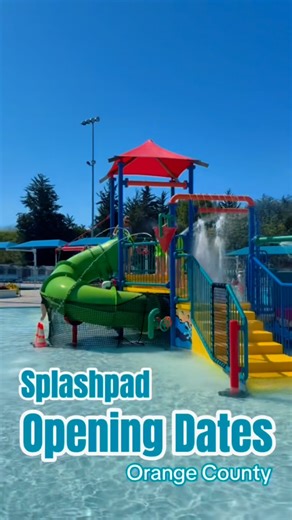 OC Parent Guide | Local Events, Resources, and Play Spots on Instagram: "💦 2025 Splash Pad Opening Dates! ⬇️ 🐳Open Now: San Clemente Aquatic Center (Sat 12-4 only) Irvine Spectrum Irvine Heritage Park Yorba Linda Adventure Playground (reservations required for weekends) 💦Open May 3 Rancho Santa Margarita Splashpad 💦 Open May 24 Brio Park in La Habra Oeste Park in La Habra Ponderosa Park in Anaheim Miraloma Park in Anaheim Sigler Park in Westminster (weekends only until 6/8) 💦 Open May 26 St