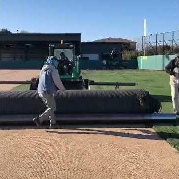 Artificial Turf Removal Using Skidsteer