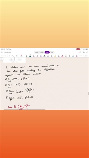 Slope fields lesson 5 ap calculus #apcalculus